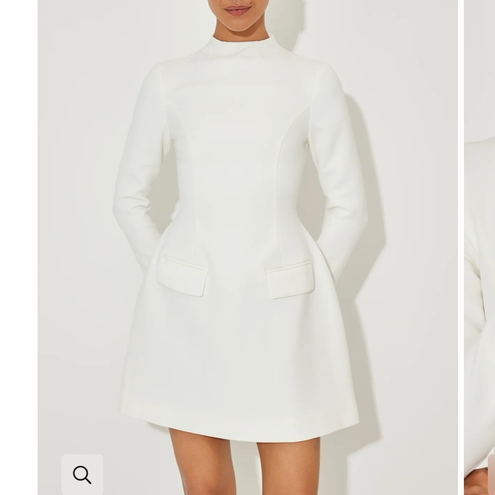 Odd Muse Bridal Long Sleeved Mini Dress